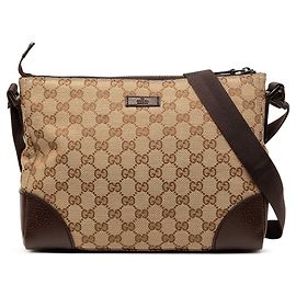 Borsa a tracolla Gucci GG Canvas beige
