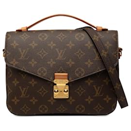 Borsa Louis Vuitton Monogram Pochette Metis Marrone