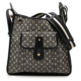 Borsa a tracolla Louis Vuitton Monogram Mini Lin Besace Mary Kate Nera
