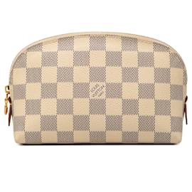 Necessaire Louis Vuitton Damier Azur branca