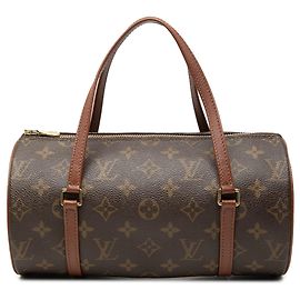 Louis Vuitton Monogram Papillon 26 Handtasche braun