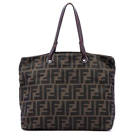 Borsa Tote Fendi Zucca Canvas marrone