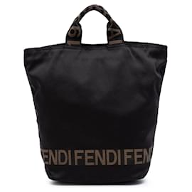 Borsa Tote Fendi in nylon marrone