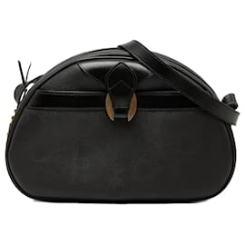 Borsa a tracolla Dior Oblique Trotter in tela rivestita nera
