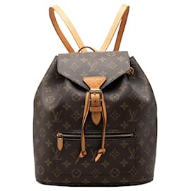 Louis Vuitton Monogram Montsouris Rucksack Braun
