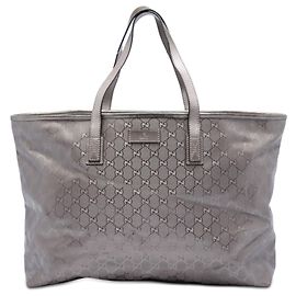 Tote Gucci Large GG Imprime Argento