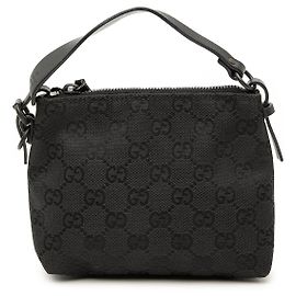 Borsa a mano Gucci GG Canvas nera