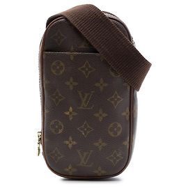 Borsa a tracolla Louis Vuitton Monogram Pochette Gange Marrone