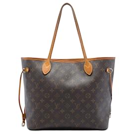 Borsa Tote Louis Vuitton Monogram Neverfull MM Marrone
