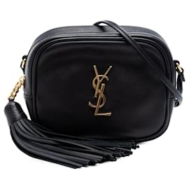 Borsa Blogger in pelle di vitello con monogramma nero Saint Laurent
