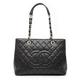Borsa Grand Shopping Tote Chanel Caviar Nera