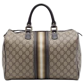 Borsa Boston Gucci Medium GG Supreme Joy Web Beige