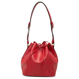 Borsa a secchiello Louis Vuitton Epi Petit Noe rossa