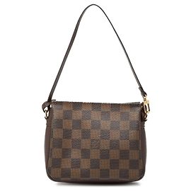 Borsa a mano Louis Vuitton Damier Ebene Trousse Pochette Marrone