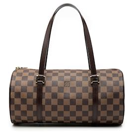 Borsa a mano Louis Vuitton Damier Ebene Papillon 30 Marrone