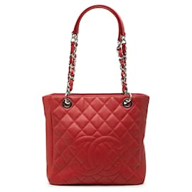 Borsa Tote Petite Shopping Chanel Caviar Rossa
