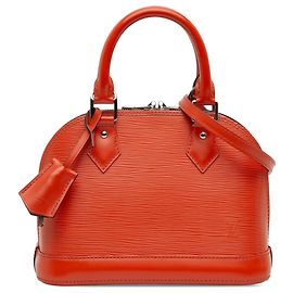 Borsa Satchel Louis Vuitton Epi Alma BB Arancione