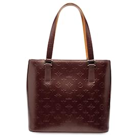 Borsa Tote Louis Vuitton Monogram Mat Stockton rossa