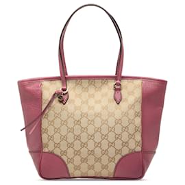Borsa Tote Gucci GG Canvas Bree marrone