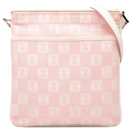 Borsa a tracolla LOEWE Anagram Canvas Rosa