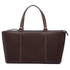 Borsa in pelle marrone Burberry