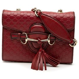 Borsa a tracolla Mini Microguccissima Emily rossa Gucci