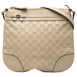 Borsa a tracolla Gucci Guccissima Mayfair Beige