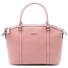 Borsa a tracolla a cupola Gucci Large Microguccissima rosa