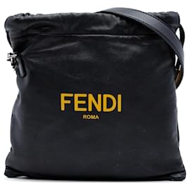 Borsa pouch Fendi in pelle nera
