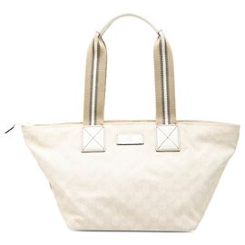 Tote Gucci GG Canvas Web Marrone