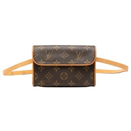Borsa cintura Louis Vuitton Monogram Pochette Florentine Marrone