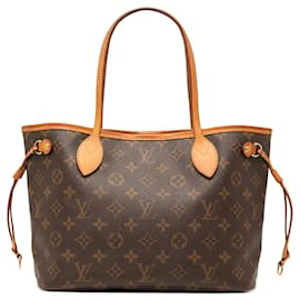 Borsa Tote Louis Vuitton Monogram Neverfull PM Marrone