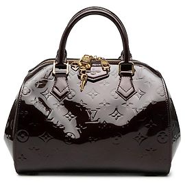 Borsa Satchel Louis Vuitton Monogram Vernis Montana Purple