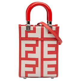 Borsa shopper e borsa a mano Fendi Marc Jacobs Mini Leather Sunshine Shopper bianca
