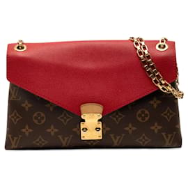 Brown Louis Vuitton Monogram Pallas Chain Shoulder Bag