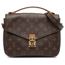 Borsa Louis Vuitton Monogram Pochette Metis Marrone