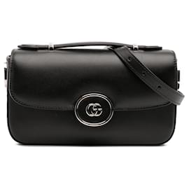 Borsa Satchel Mini Petite GG in pelle nera Gucci