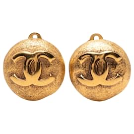Orecchini a clip Chanel CC placcati oro
