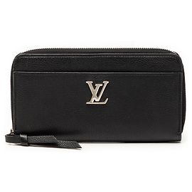 Cartera Zippy Lockme de piel negra Louis Vuitton