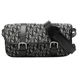 Borsa a tracolla Dior Diorissimo Trotter Canvas Nera