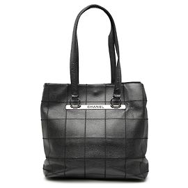Tote Chanel Choco Bar Caviar Nera