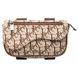 Borsa a pochette Saddle Arm Pouch Dior Cactus Jack in tela Oblique beige
