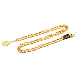 Cintura a maglie con medaglione CC Chanel dorata