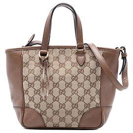 Borsa Bree Small GG Canvas Gucci Marrone