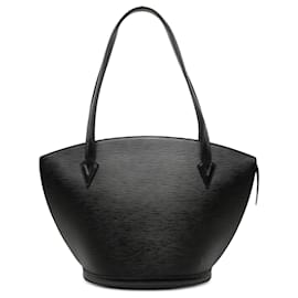 Borsa Tote Louis Vuitton Epi Saint Jacques GM con Tracolla Lunga Nero