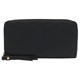 Louis Vuitton Monogram Empreinte Zippy Long Wallet schwarz