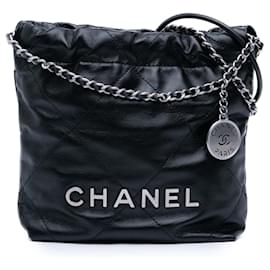 Borsa Chanel Mini Shiny Calfskin 22 Nera