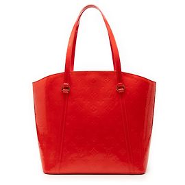 Louis Vuitton Monogram Vernis Avalon GM Schultertasche rot