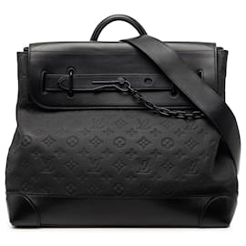 Borsa Satchel Steamer PM Louis Vuitton Monogram Eclipse Nera