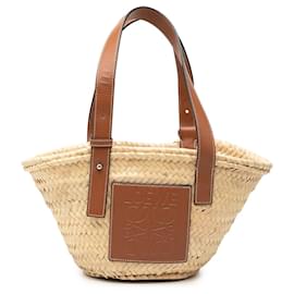 Borsa Tote Anagram Small in rafia beige LOEWE - Loewe